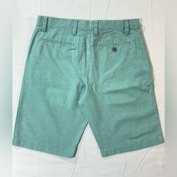 BANANA REPUBLIC Men's Aqua Linen blend Flat Front Shorts size 30 - Picture 3 of 11